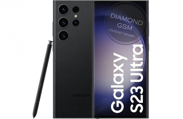 j Samsung S918 Galaxy S23 Ultra 5G 256 GB Dual Fekete