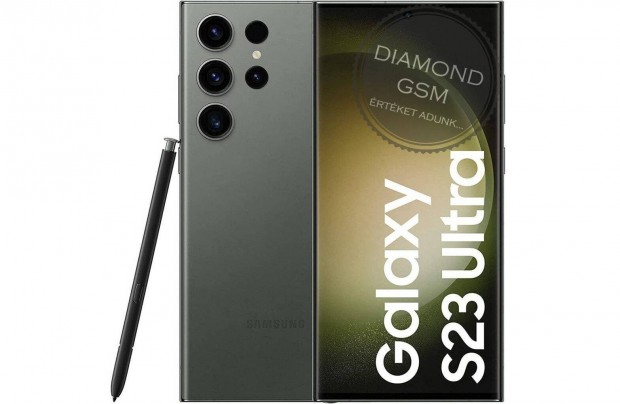 j Samsung S918 Galaxy S23 Ultra 5G 256 GB Dual Zld sznben,