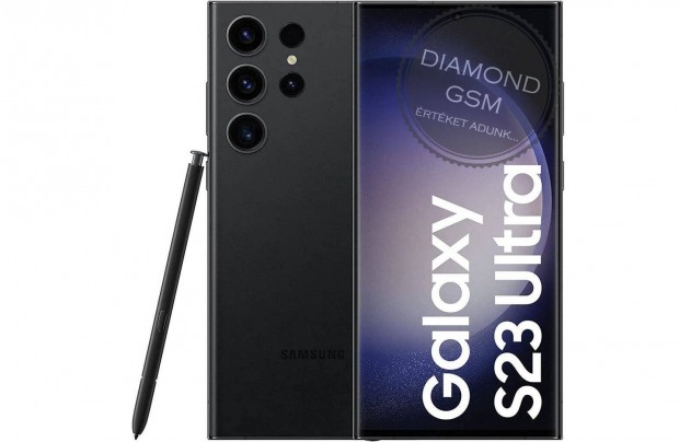 j Samsung S918 Galaxy S23 Ultra 5G 256 GB Dual, Fekete