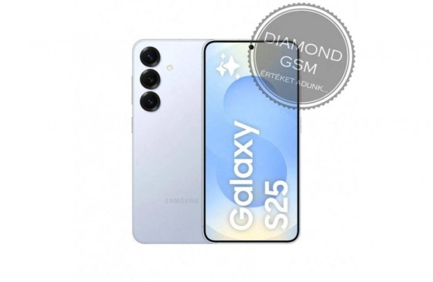 Új Samsung S931B/DS S25 5G 256GB 12GB Dual, Jeges kék