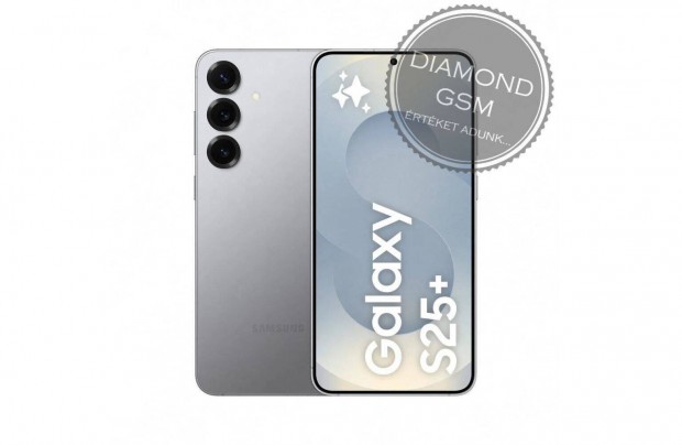 Új Samsung S936B/DS S25+ 5G 512GB 12GB Dual, Ezüst színben,