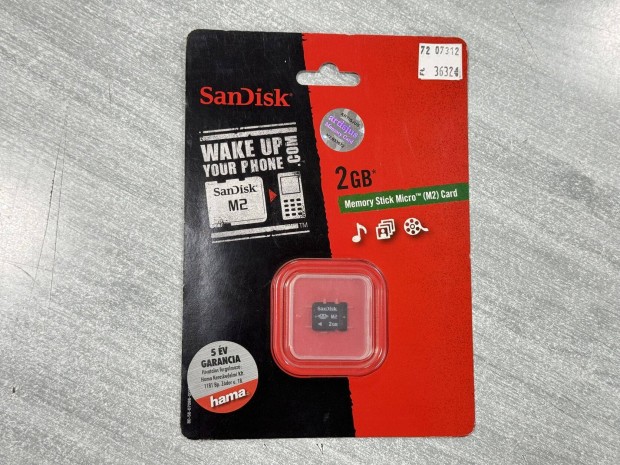 j Sandisk Memory Stick Micro M2 2GB memriakrtya