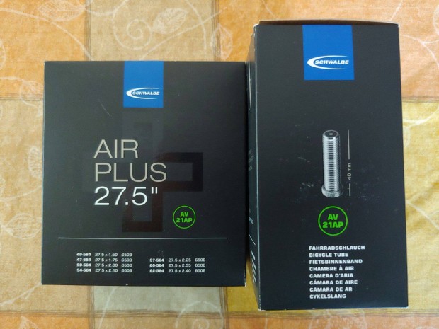 Új Schwalbe Air Plus 27.5x2.40" AV MTB belsők