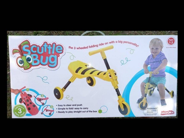 j Scuttle Bug gyerekjrm, hromkerek motor, kisaut, kismotor,