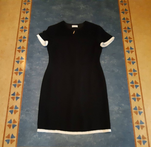 Új Signé Incognito(C&A Exclusives)fehérrel díszített fekete ruha 36 38