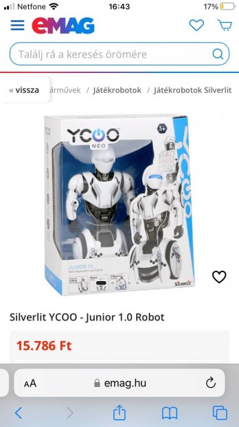 j Silverlit Ycoo Junior 1.0 programozhat mozg robot gyerek jtk!