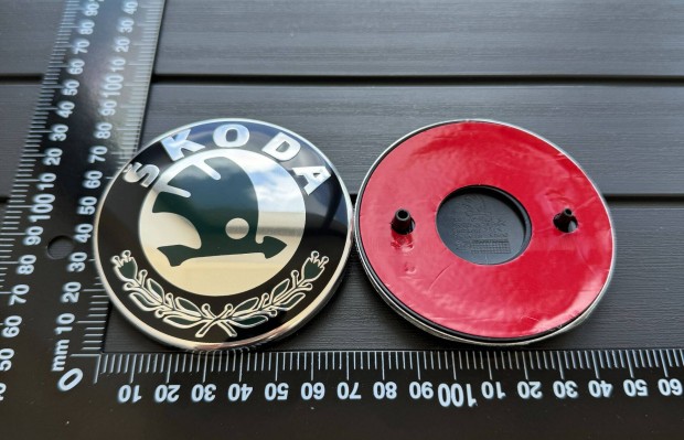 �j Skoda 80mm Embl�ma JEL Logo 1U0853621C Csomagtart� G�ptet�