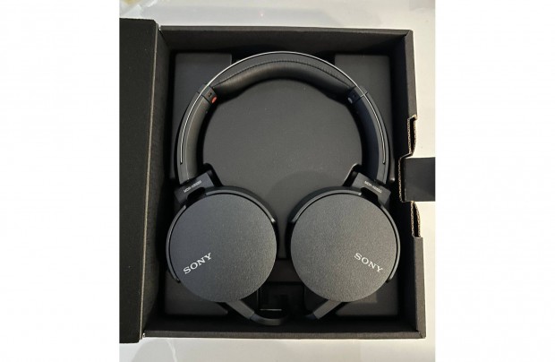 j Sony MDR-XB550AP fekete fejhallgat - 1 ht prbagarancival! -