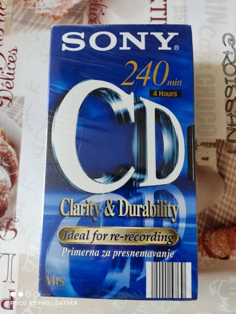 Új Sony vhs videó magnó kazetta 2 db.