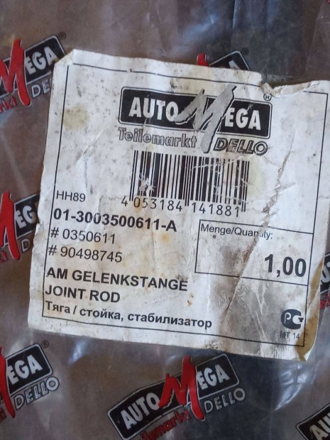 �j Stabiliz�tor r�d p�r Opel , Peugeot 5000ft �buda +36501048272 +362