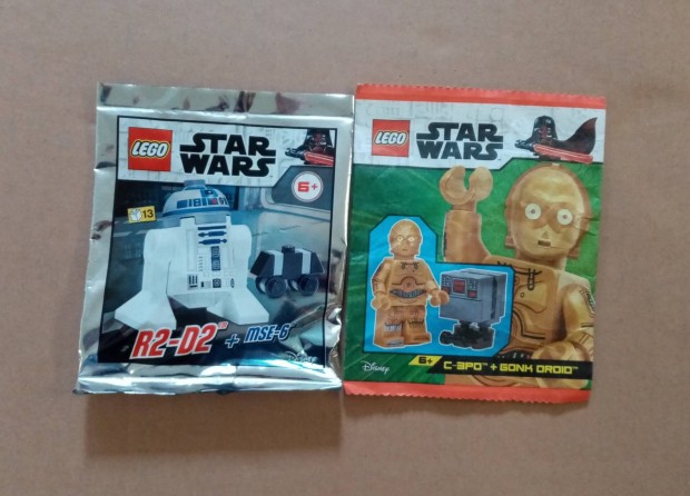 j Star Wars LEGO R2-D2 +MSE6 + C-3PO + Gunk Droid