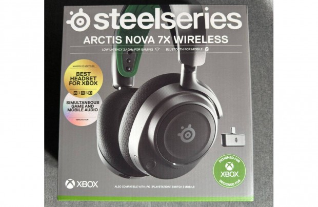 j Steelseries Arctis Nova 7X Fejhallgat Headset Xbox Gamer PC PS5