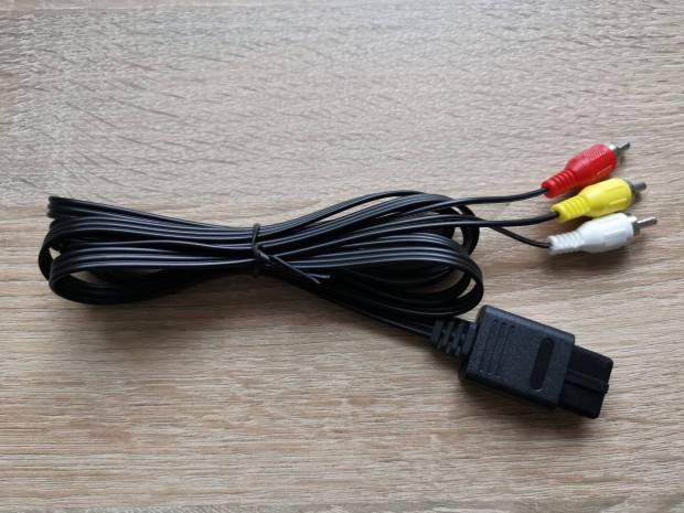 Új Super Nintendo / 64 / Gamecube RCA AV TV kompozit kábel GC N64 SNES