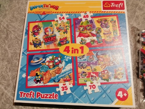 j Super Things Trefl puzzle 4 in 1