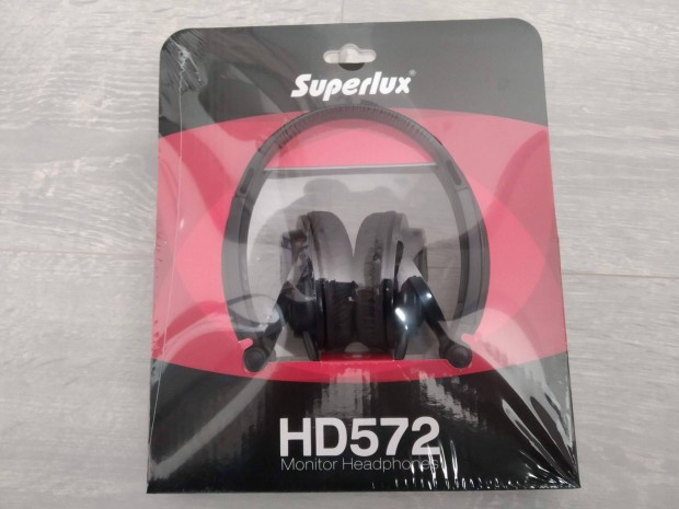 j Superlux HD572 monitor fejhallgat bontatlan csomagols