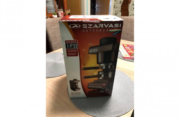 j Szarvasi SZV-612/3 Mini Espresso kvfz, zld elad !!