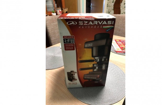 j Szarvasi SZV-612/3 Mini Espresso kvfz, zld elad !!