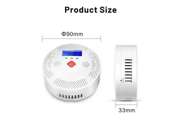 j Szn-monoxid rzkel CO, Wi-Fi, Tuya, Smartlife,helyi riaszts is!