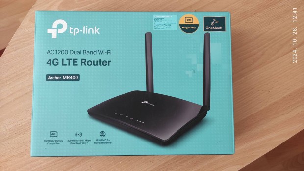 j TP-Link Archer MR400 AC1200 Dual Band 4G LTE Router elad