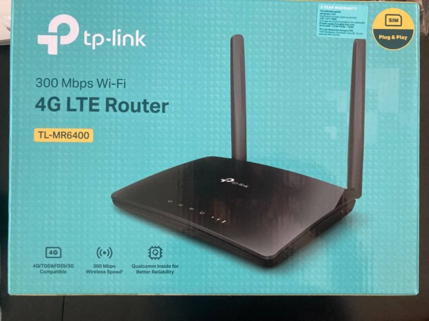 j TP-Link-TL-MR6400 4G LTE vezetknlkli router