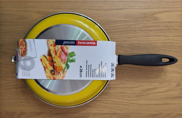Új Tescoma Presto 26 cm Kétoldalas Sárga Serpenyő (594346.00)