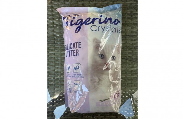 Új Tigerino 5l Tigerino Crystals Kristály Szilikát Silicate Macskaalom