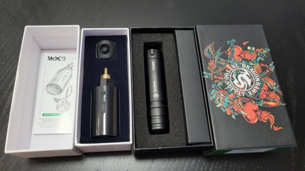 Új Top level Dragonhawk Tank tetoválógép + 1500mah Akkumulátor