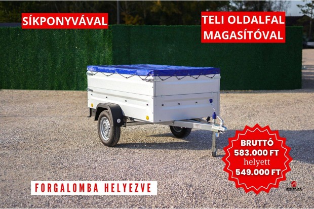 j Tpv 2010 dupla oldalfalas utnfut skponyvval, rendszmmal