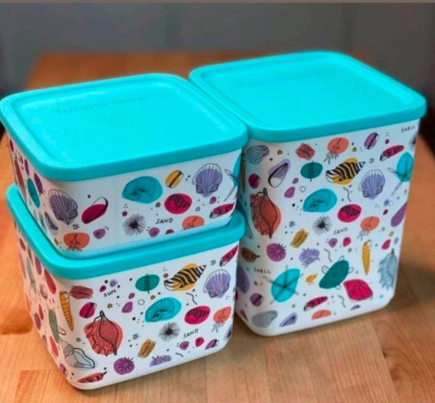 j Tupperware Copacabana Szgletes Hs Kocka szett