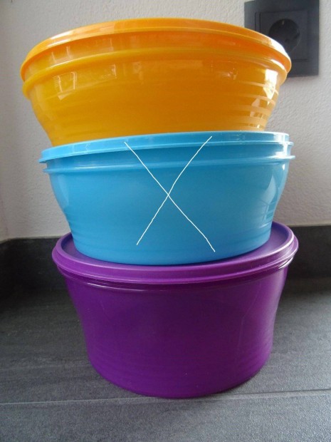 Új Tupperware Színes Klassz tálak frissentartó szett 2db-os