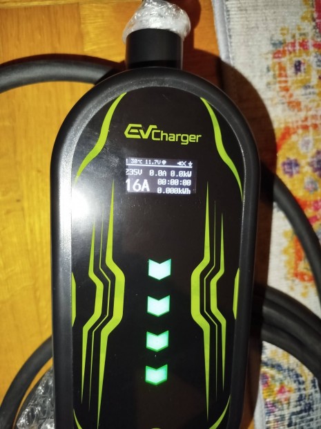Új Type2 elektromosautó okostöltő 6-16A állítható eladó!