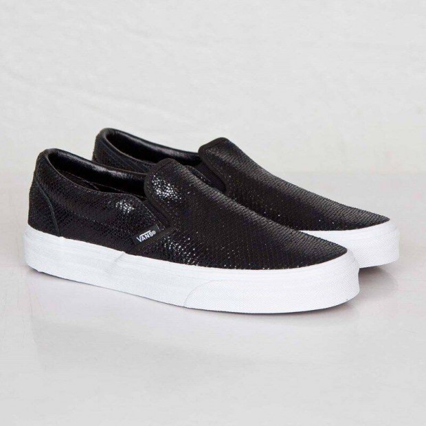 j Vans Slip-on Snake Black cip ( Fekete kgybr hats kls)