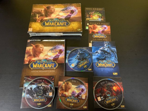 j World of Warcraft 4 CD -s PC jtk knyvvel