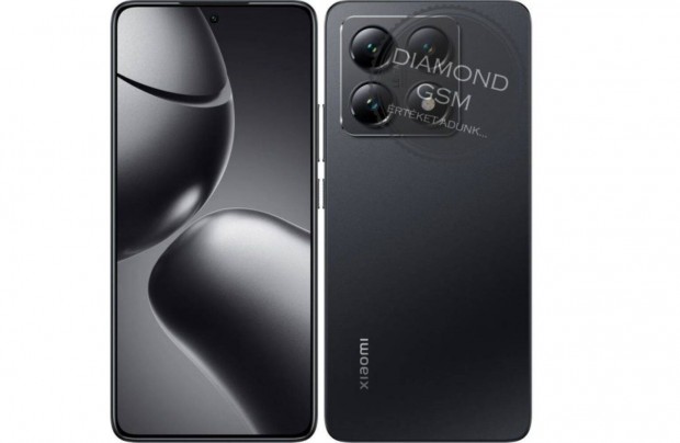 Új Xiaomi 14T 5G 256GB 12GB Dual, Fekete színben, gyári