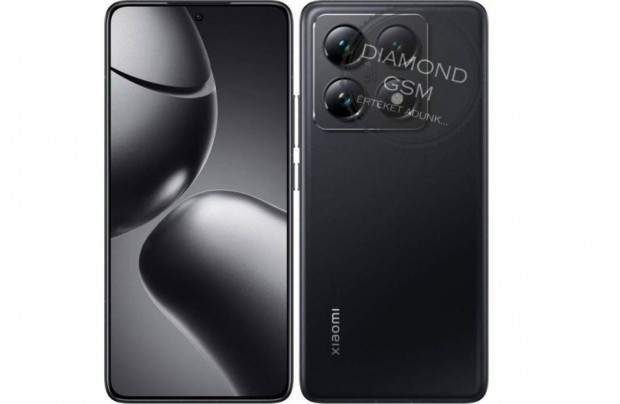Új Xiaomi 14T Pro 5G 512 GB 12GB Dual, Fekete színben, gyári