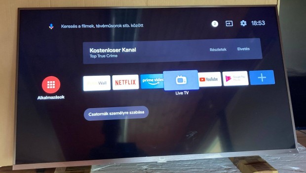 Új Xiaomi 43" 108 cm UHD 4K Androidos smart led tv