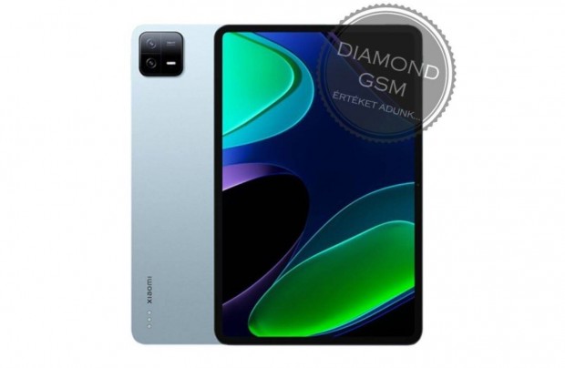 j Xiaomi Pad 6 128GB 6GB, Kk sznben, gyri dobozban,