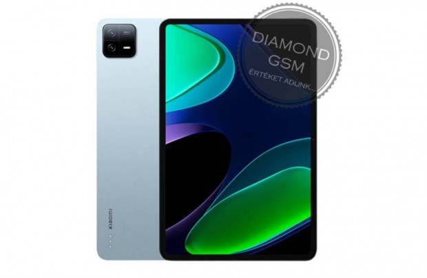 j Xiaomi Pad 6 128GB 6GB, Kk sznben, gyri dobozban,