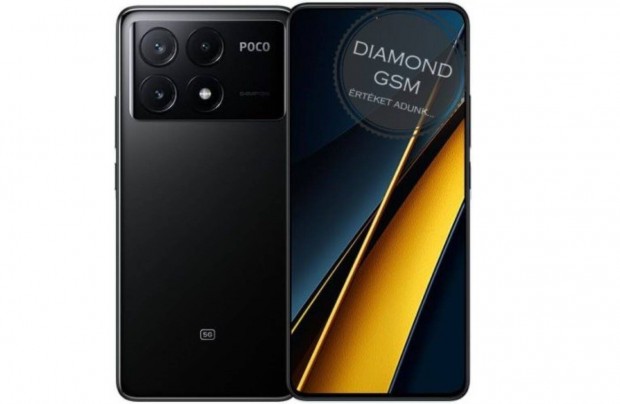 j Xiaomi Poco X6 Pro 5G 512GB 12GB Dual, Fekete sznben,