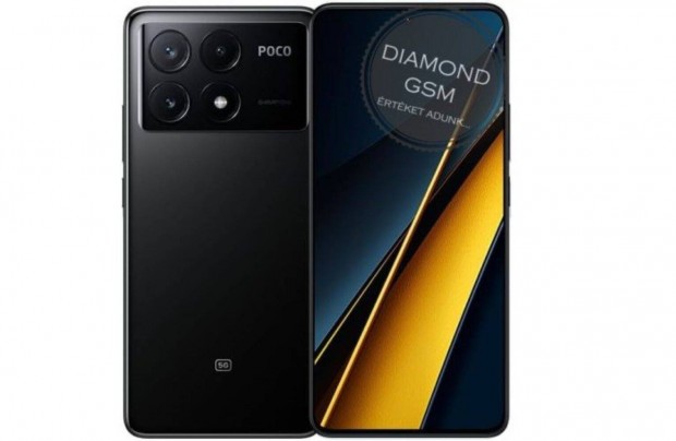 j Xiaomi Poco X6 Pro 5G 512GB 12GB Dual, Fekete sznben,