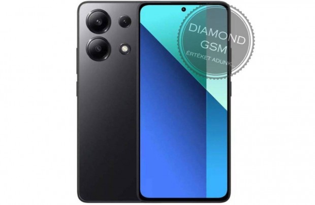 j Xiaomi Redmi Note 13 4G 128GB 6GB Dual, Fekete sznben,