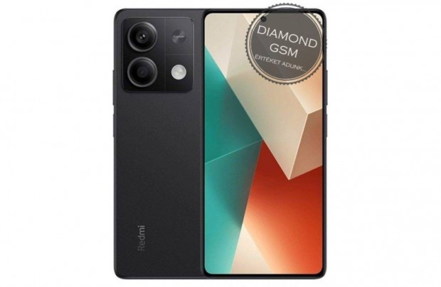 j Xiaomi Redmi Note 13 5G 256GB 8GB Dual, Fekete sznben,