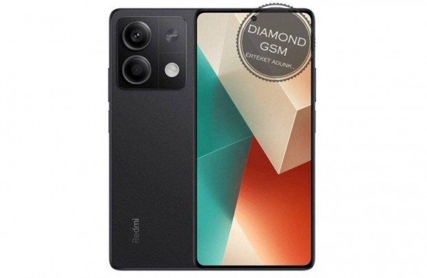 j Xiaomi Redmi Note 13 5G 256GB 8GB Dual, Fekete sznben,