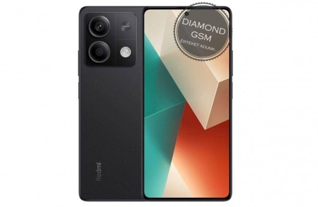 j Xiaomi Redmi Note 13 5G 256GB 8GB Dual, Fekete sznben,