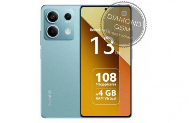 j Xiaomi Redmi Note 13 5G 256GB 8GB Dual, cen Kkeszld