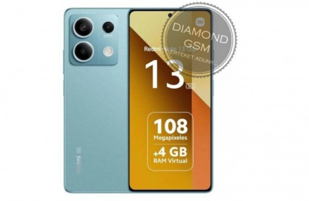 j Xiaomi Redmi Note 13 5G 256GB 8GB Dual, cen Kkeszld