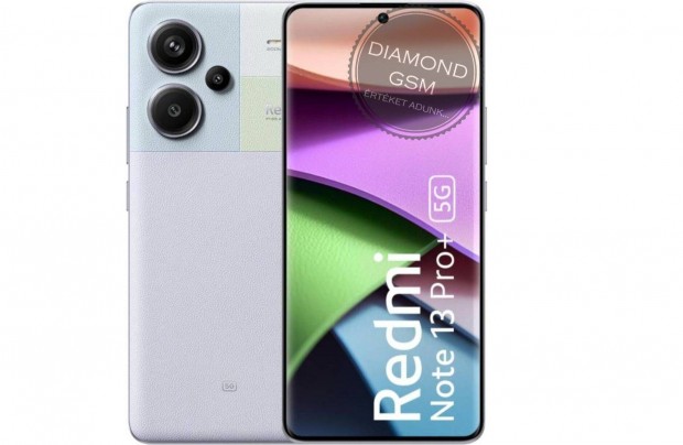 j Xiaomi Redmi Note 13 Pro+ 5G 512GB 12GB Dual, Lila sznben,