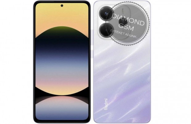 Új Xiaomi Redmi Note 14 5G 256GB 8GB Dual, Levendula