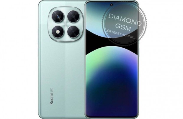 Új Xiaomi Redmi Note 14 Pro 5G 256GB 8GB Dual, Zöld színben,