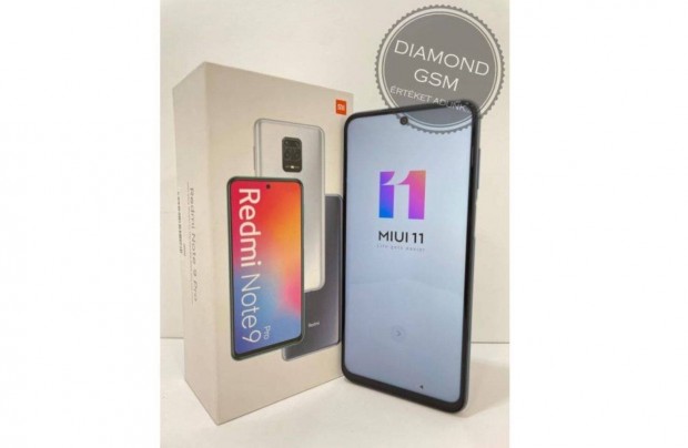 j Xiaomi Redmi Note 9 Pro 128 GB Dual, Szrke sznben, Bemutat darab